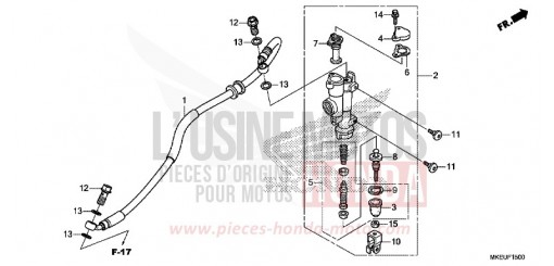 REAR BRAKE MASTER CYLINDER CRF450LK de 2019